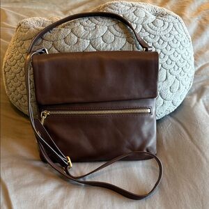 HOBO Brown Leather Crossbody Bag
